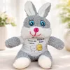 Canım Da Canım Balım Da Balım Tişörtlü Sevimli Peluş Tavşan