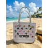 ieg™ Crocs Stil Jibbitzli Kadın Plaj Çantası