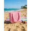 ieg™ Crocs Stil Jibbitzli Kadın Plaj Çantası
