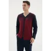 ieg™  Dm-26104 V Yaka Boydan Düğmeli Pijama Takımı