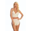 ieg™ Ekru Lcralı Babydoll Şortlu Takım - 319