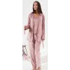 ieg™ Estiva 24397 Bayan Kadife 3lü Pijama Takım