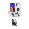 ieg™ Galaxy A01 Core Kılıf Odak Form Prime - Şeffaf Temperli Cam Ekran Koruyucu