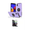 ieg™ Galaxy A01 Core Kılıf Odak Form Prime - Şeffaf Temperli Cam Ekran Koruyucu