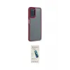 ieg™ Galaxy A03S Kılıf Eksen Doku Prime - Şeffaf Pasifik Cam Ekran Koruyucu