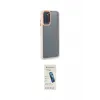 ieg™ Galaxy A03S Kılıf Eksen Doku Prime - Şeffaf Pasifik Cam Ekran Koruyucu