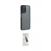 ieg™ Galaxy A03S Kılıf Eksen Doku Prime - Şeffaf Pasifik Cam Ekran Koruyucu