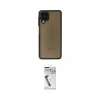 ieg™ Galaxy A12 Kılıf Ahenk Çizgi Serisi - Şeffaf Uv Polymer Nano Ekran Koruyucu