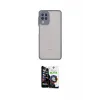 ieg™ Galaxy A22 Kılıf Ahenk Çizgi Serisi - Şeffaf Temperli Cam Ekran Koruyucu