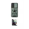 ieg™ Galaxy A22 Kılıf Ahenk Klasik - Şeffaf Temperli Cam Ekran Koruyucu
