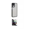 ieg™ Galaxy A22 Kılıf Eksen Doku Prime - Şeffaf Temperli Cam Ekran Koruyucu