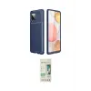ieg™ Galaxy A22 Kılıf Eksen Form Prime - Siyah 20D Premium Cam Ekran Koruyucu