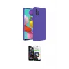 ieg™ Galaxy A31 Kılıf Ahenk Serisi - Şeffaf Temperli Cam Ekran Koruyucu