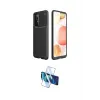 ieg™ Galaxy A72 Kılıf Eksen Form Prime - Siyah 3D Antistatik Cam Ekran Koruyucu