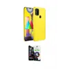 ieg™ Galaxy M31 Kılıf Ahenk Serisi - Şeffaf Temperli Cam Ekran Koruyucu