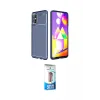 ieg™ Galaxy M31S Kılıf Eksen Form Prime - Siyah 5D Eko Cam Ekran Koruyucu