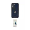 ieg™ Galaxy S21 FE Kılıf Ahenk Klasik - Şeffaf Pasifik Cam Ekran Koruyucu