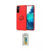 ieg™ Galaxy S21 Plus Kılıf Yankı Form Prime - Şeffaf Polymer Nano Ekran Koruyucu