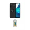 ieg™ Galaxy S21 Plus Kılıf Yankı Form Prime - Şeffaf Polymer Nano Ekran Koruyucu