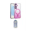 ieg™ Galaxy S23 FE Kılıf Ahenk Doku Özel Seri - Siyah Joko Magic 5D Cam