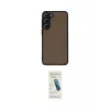 ieg™ Galaxy S23 Plus Kılıf Ahenk Çizgi Serisi - Şeffaf Pasifik Cam Ekran Koruyucu