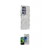 ieg™ Galaxy S23 Ultra Kılıf Ahenk Modern Serisi - Siyah Durable Full Glue Curved Cam