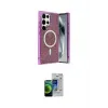 ieg™ Galaxy S23 Ultra Kılıf Eksen Çizgi - Siyah Durable Full Glue Curved Cam