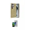ieg™ Galaxy S23 Ultra Kılıf Eksen Çizgi - Siyah Durable Full Glue Curved Cam