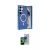 ieg™ Galaxy S23 Ultra Kılıf Eksen Çizgi - Siyah Durable Full Glue Curved Cam