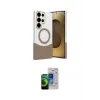 ieg™ Galaxy S23 Ultra Kılıf Kozmos Form Özel Seri - Siyah Durable Full Glue Curved Cam