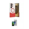 ieg™ Galaxy S23 Ultra Kılıf Kozmos Form Özel Seri - Siyah Durable Full Glue Curved Cam