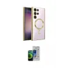 ieg™ Galaxy S23 Ultra Kılıf Nova Işık Özel Seri - Siyah Durable Full Glue Curved Cam