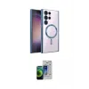 ieg™ Galaxy S23 Ultra Kılıf Nova Işık Özel Seri - Siyah Durable Full Glue Curved Cam