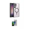 ieg™ Galaxy S23 Ultra Kılıf Nova Işık Özel Seri - Siyah Durable Full Glue Curved Cam