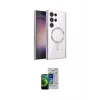 ieg™ Galaxy S23 Ultra Kılıf Nova Işık Özel Seri - Siyah Durable Full Glue Curved Cam