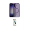 ieg™ Galaxy S24 FE Kılıf Siluet Minimal Prime - Şeffaf Pasifik Cam Ekran Koruyucu
