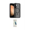 ieg™ Galaxy S24 FE Kılıf Siluet Minimal Prime - Şeffaf Pasifik Cam Ekran Koruyucu