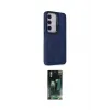 ieg™ Galaxy S24 Kılıf Akış Form - Siyah 360 Mat Full Body Arka Koruyucu