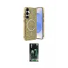 ieg™ Galaxy S24 Kılıf Eksen Çizgi - Siyah 360 Mat Full Body Arka Koruyucu