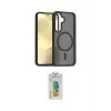 ieg™ Galaxy S24 Kılıf Siluet Minimal Prime - Siyah Polymer Nano Ekran Koruyucu