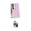 ieg™ Galaxy S24 Kılıf Yadigar Doku Özel Seri - Siyah Vanessa Magic Hayalet Cam
