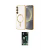 ieg™ Galaxy S24 Plus Kılıf Nova Işık Özel Seri - Şeffaf 360 Full Body Arka Koruyucu
