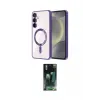 ieg™ Galaxy S24 Plus Kılıf Nova Işık Özel Seri - Şeffaf 360 Full Body Arka Koruyucu