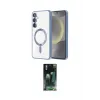 ieg™ Galaxy S24 Plus Kılıf Nova Işık Özel Seri - Şeffaf 360 Full Body Arka Koruyucu