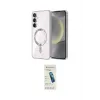 ieg™ Galaxy S24 Plus Kılıf Nova Işık Özel Seri - Şeffaf Pasifik Cam Ekran Koruyucu