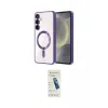 ieg™ Galaxy S24 Plus Kılıf Nova Işık Özel Seri - Şeffaf Pasifik Cam Ekran Koruyucu