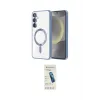 ieg™ Galaxy S24 Plus Kılıf Nova Işık Özel Seri - Şeffaf Pasifik Cam Ekran Koruyucu