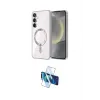 ieg™ Galaxy S24 Plus Kılıf Nova Işık Özel Seri - Siyah 3D Antistatik Cam Ekran Koruyucu