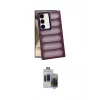 ieg™ Galaxy S24 Plus Kılıf Yadigar Doku Özel Seri - Siyah Vanessa Magic Hayalet Cam