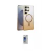 ieg™ Galaxy S24 Ultra Kılıf Ahenk Doku Özel Seri - Siyah Durable Full Glue Curved Cam